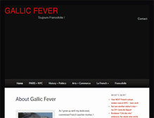 Tablet Screenshot of gallicfever.com